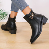 Zingj Plus Velvet Spot Martin Boots Women's Leather Boots Artificial PU Material A Foot Pedal Autumn Winter Fashion Boots