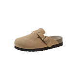 Britain Birkens Shoes Women 2025 New Spring And Autumn Thick Bottom Boken Half Slippers Outside Wearing A Foot Pedal Lazy