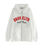 Style Lazy Cardigan Hoodie 2024 Spring And Autumn Oversize Zipper Jacket Couple