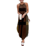 Women's Summer Vintage Plaid Print Sling