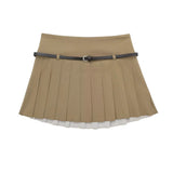 Spring Style Vertical Collar Short Style Jacket 4661717 Wide Pleated Skirt
