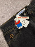 Y2K Big Boy Jeans Original Hip-Hop Embroidered Loose Jeans Street