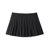 Multi-Colored Leisure Short-Scarry High-Waist Wide-Folded Skirt 2025 Winter New