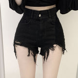 Ripped Jeans Shorts Women Plus Size High Waist Denim Shorts Female Summer Chic Streetwear Stylish Sexy Hot Shorts