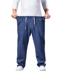 Big Size Autumn Big Leg Jeans Straight Leg Loose Pants Wide Legs-Outfit