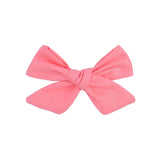 Flower Cotton Hair Bows With Clip For Baby Girls Plaid Boutique Hair Clips Hairgrip Barrettes Headwear Hair
