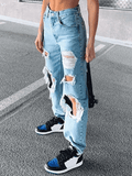 Ripped Boyfriend Jeans- Outfit