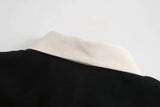 New Autumn Style Splicing Color Long-Sleeved Dress