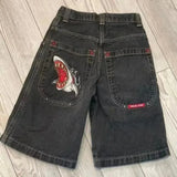 Vintage Hip Hop Y2k Skateboard Denim Shorts Baggy Harajuku Alphabet Street Shorts