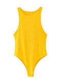 summer solid sexy bodycon women bodysuits female 4 color green slim casual bodysuit chic lady club short playsuits
