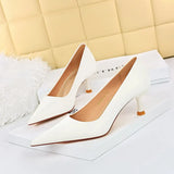 Zingj Fashion Simple Thin With High Heel Shallow Pointed With Women's Shoes Spring And Autumn New Women's Single
