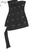 Women Y2k Mini Dress Holiday Party Sleeveless Sexy Dress Korean Black E-girl Vintage Female Elegant Fashion Design