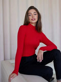 Zingj Color Half Turtleneck Sweater 2024 Autumn And Winter Female (24 Color Spot) Slim Knit Bottom