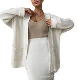 Women's Sweater Set Autumn/Winter New Sweater Cardigan Women's Loose Belt High-Waisted Skirt Fashion