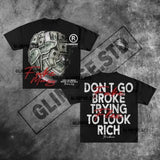 T-Shirt Oversized Y2K Blouse Korean Gothic T-Shirt Couple Retro New