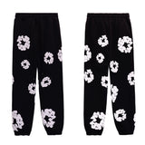 Trend Sports Shirt Hip-Hop Wood Cotton Printing Suit High Street Loose Hooded