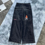 Wide-Legged Jeans Street Hip-Hop Personality Y2K Straight Casual