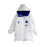 In The Winter Of 2024, Both Sides Wear Long Cotton Clothes Male Popular Brand Ruffian Handsome Loose Design Sense Fashion Warm Padded Clothes-Outfit