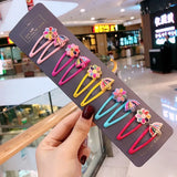 Pcs/Set Girls Cute Cartoon Animals Fruit 5 Cm Hairpins Children Lovely Hair Clips Barrettes Gift Kids Hair Accessories