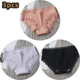 Cotton Panties Women Comfortable Underwears Sexy Middle-Waisted Underpants Female Lingerie Big Size Ladies