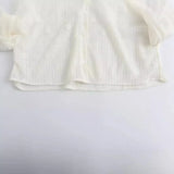 Street Style Retro Bubble Sleeve Shirt In Spring