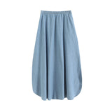 New French Short Version V-Collar Shirt A-Shaped Skirt Pull-Rope Straight