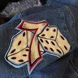 Baggy Jeans Hip-Hop Rock Print 2023 New Fashion Harajuku Wide-Leg