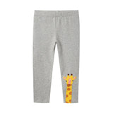 Leggings 100% Cotton Boy's Trousers Fille Kids Pants Girls Pants Skinny Print Cartoon Pattern Children Leggings