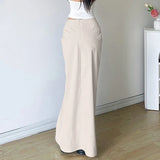 Zingj Design Feeling Pleated High Waist Irregular Skirt Female Simple And Versatile Open Split Wrapped Hip