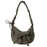 Aesthetic Bow Knot Stitching Shoulder BagOutfit