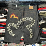 Sales Hip-Hop Trend Printed Jeans Men's High Street Casual Straight-Legged
