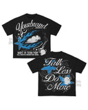 Pattern Retro Style Original Gothic Hip Hop Animation Printing Oversized T-Shirt Loose Casual Short Sleeves For Men And