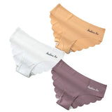 For Women Seamless Panty Set Solid Invisible Underwear Sexy Low Waist Briefs Women's Underpants Lingerie Dropship 3