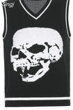 Harajuku Skull Print Y2K Loose Autumn Winter Sweater Women Pullovers Casual Knitwear Jumpers 2023 Korean Sweaters