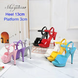 2021 Model Shoes Women Sexy Catwalk Shoes Sandals 9 13 15 17 20 CM High Heels Platform Sandals Girls Shoe Party Club Drop