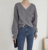 Zingj Autumn And Winter Korean Version Of Personality, Foreign Style, Fashion, Pure Color, Cross Bat Sleeves, Sweaters And Women's