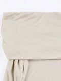 Vintage Strapless Slim Long Sleeve Knitted