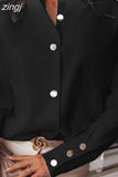 Fashion Woman Shirts 2023 Spring Casual Solid Blouse Long Sleeve White Black Korean Tops Cotton Loose Chic Cardigan