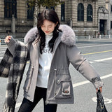 The 2024 New Winter Down Cotton And Thick Cotton-Padded Coat-Outfit