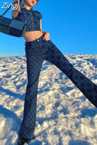 Casual Plaid Printing Graphics Two Pieces Sets for Women Regular Tops+ High-Waist Pants Matching Set Summer