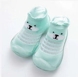 Spring Leopard Soft Bottom Non-Slip Floor Socks Solid Color Toddler Girl Boy Shoes With Transparent Rubber Soles Kid