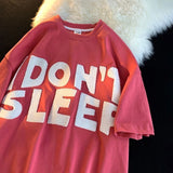 Letter cute T-shirt Cotton Loose Women 2022 new Tops Harajuku Casual Femme T-shirts Korean Fashion Plus Size