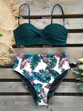 Bikini 2023 Female Swimsuit Women Swimwear Thong Push Up Bikinis Set High Waist Swimming Suits Ruffled Bathing
