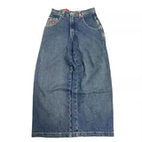 Wide-Legged Jeans Street Hip-Hop Personality Y2K Straight Casual