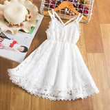 Beading Girl Dress 2021 White Backless Girls Teenage Princess Dress Irregular Tutu 2-6 Years Pink Children Dresses