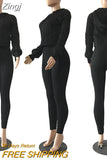 Fall Sweater Matching Sets Womens 2 Two Piece Set Sweatsuits For Womens Long Sleeve Hooded Crop Top Outfits Pants