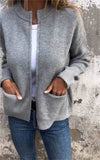 2025 Explosion Fashion Casual Collar Zipper Jacket Loose Pocket Jacket