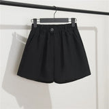 Zingj Photo Suit Shorts Female Summer 2024 New High Waist Loose Gray Five Minute Pants Straight Tube Hong Kong Flavor Casual