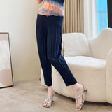 Folded HP Series 2025 Miyake Spring And Autumn Folded Women's Loose Folding Set Top Straight