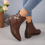 Zingj Plus Velvet Spot Martin Boots Women's Leather Boots Artificial PU Material A Foot Pedal Autumn Winter Fashion Boots
